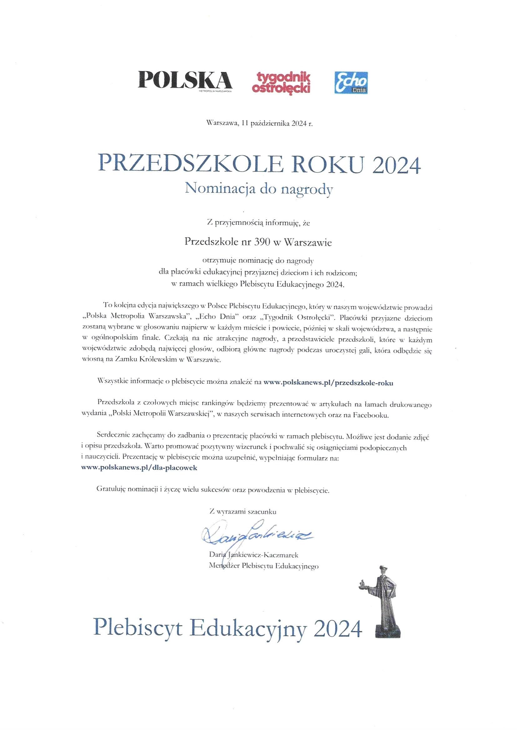 Galeria - Przedszkole 390 w Warszawie