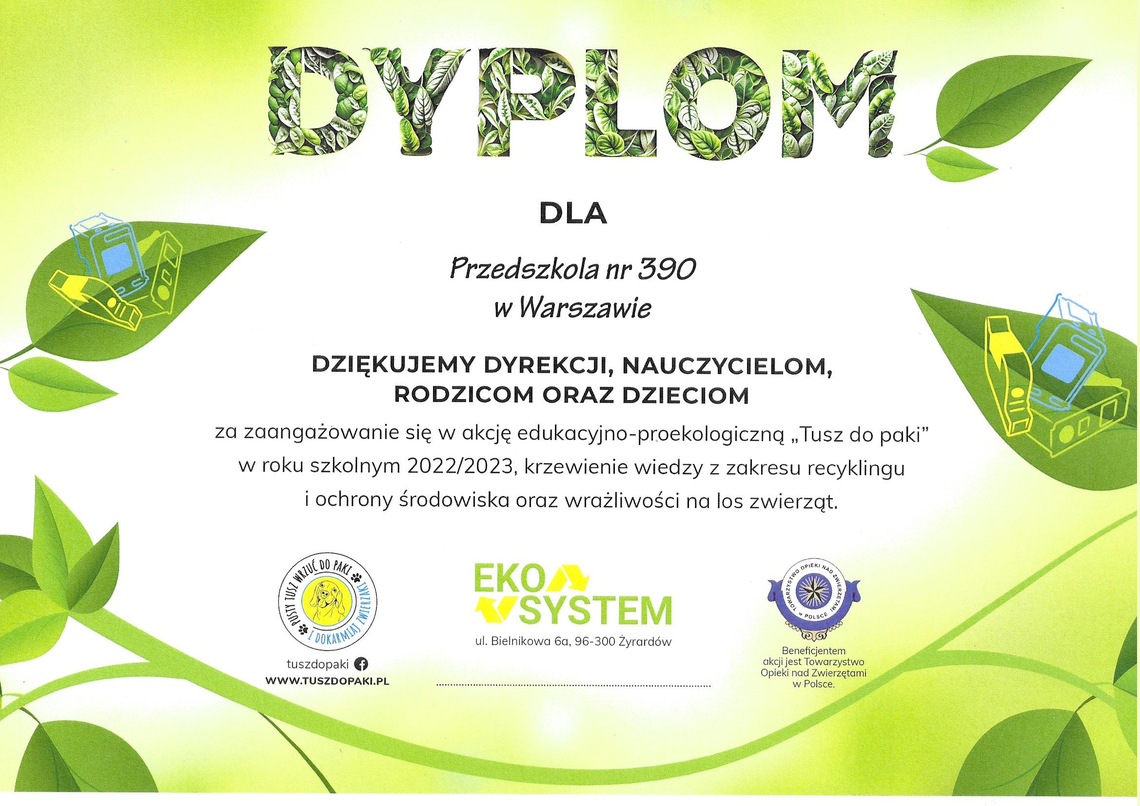 Galeria - Przedszkole 390 w Warszawie