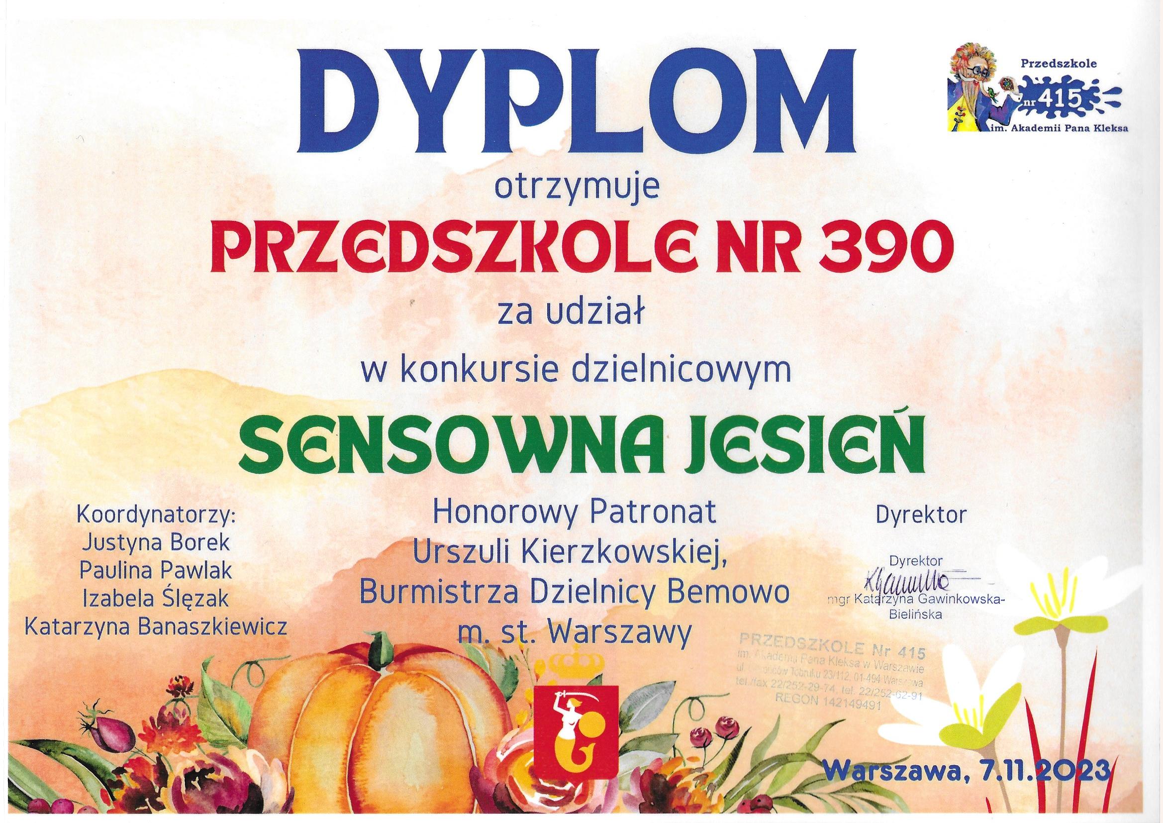 Galeria - Przedszkole 390 w Warszawie