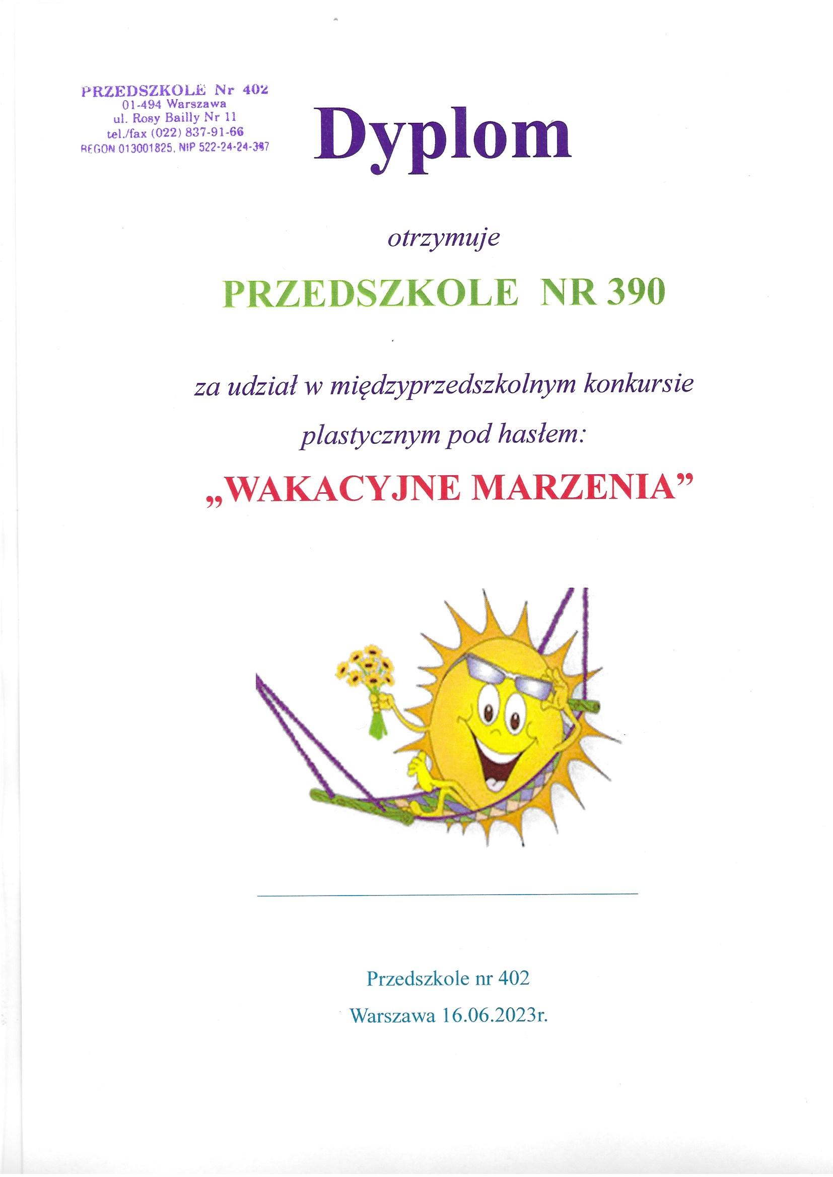 Galeria - Przedszkole 390 w Warszawie